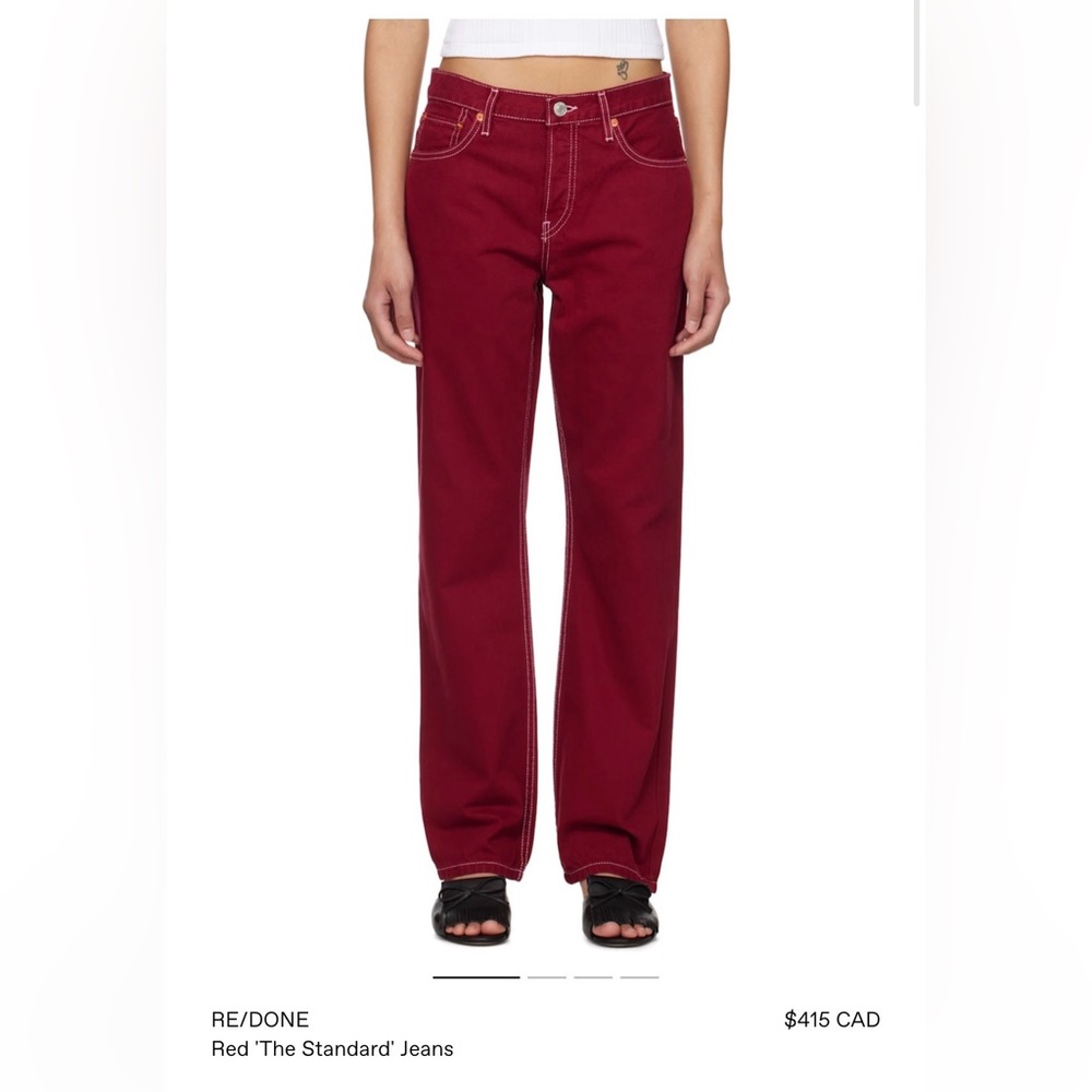 Re/Done Classic Red Woman’s Jeans